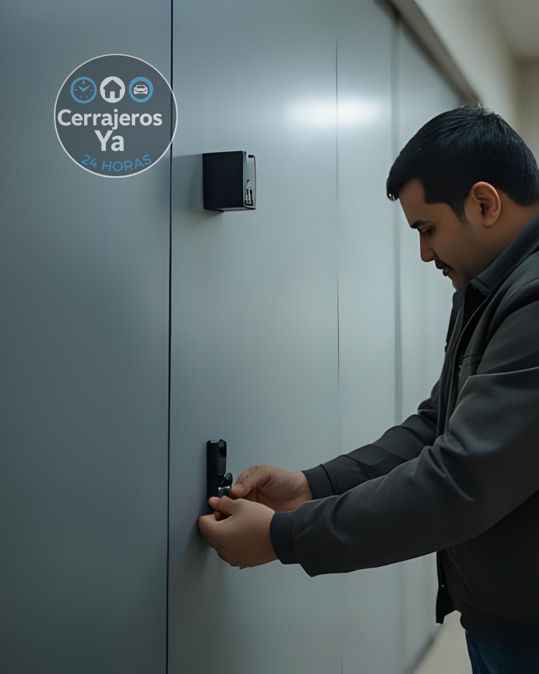 Portón seguro con acceso biométrico