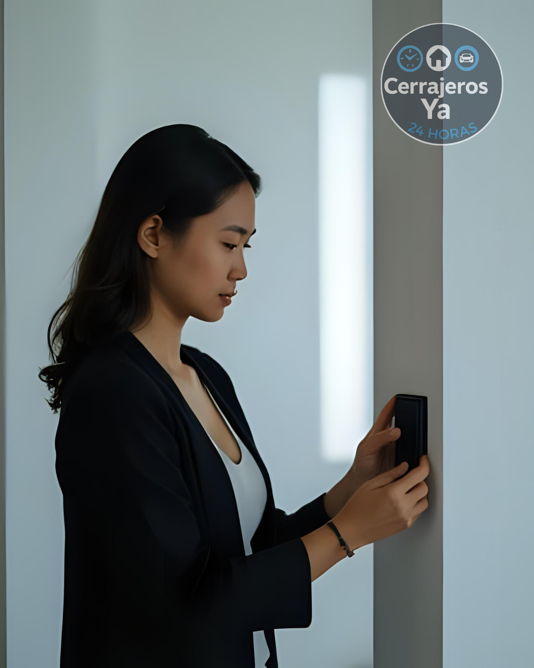 Oficina con control de acceso biométrico instalado