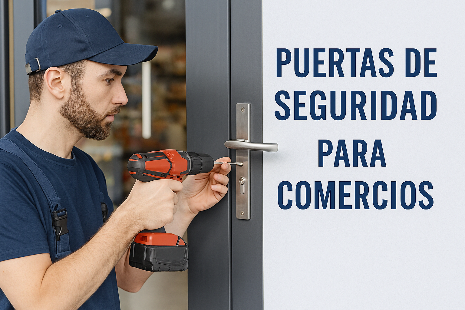 Instalación profesional de puertas de seguridad para comercios